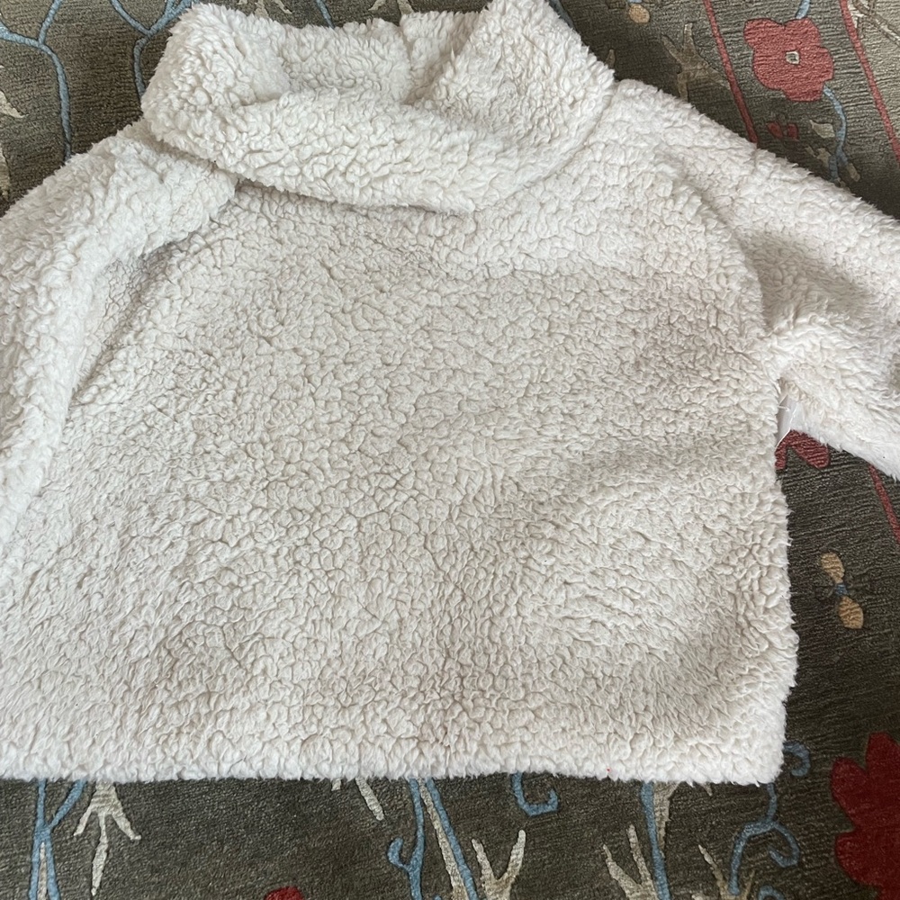 Tea collection warm and fuzzy fleece sweater size 12